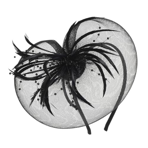 BAZEITFLOW 1stück Eleganter Haarreif Mit Federn Und Netz Für Partys Hochzeiten Und Besondere Anlässe Stilvolles Haarschmuck-accessoire Für Damen von BAZEITFLOW