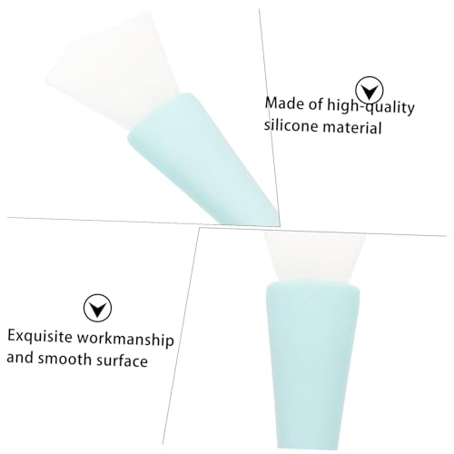 BAZEITFLOW 2 Sätze Teiliges Silikon Make up Pinsel mit Lip Gloss Wand und Eyeliner Applikator Präzise Kosmetikpinsel frei von Haarausfall für Make up Gesichts Lippenpflege von BAZEITFLOW