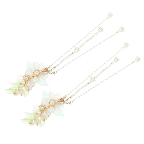 BAZEITFLOW 2 Stck Chinesische Haarspange mit Glockenblumen Design und Tasseln Handgefertigte Haarklammer für Damen und Mädchen Dekorativer Haarschmuck für Dickes und Dünnes Haar Geeignet BAZEITFLOW 2 Stck Chinesische Haarspange mit Glockenblumen Design und Tasseln Handgefertigte Haarklammer für Damen und Mädchen Dekorativer Haarschmuck für Dickes und Dünnes Haar Geeignet von BAZEITFLOW