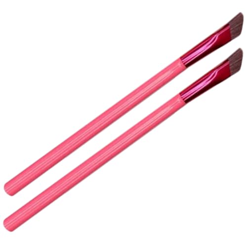 BAZEITFLOW 2 Stück Augenbrauenpinsel Angeschrägt Präzisions Concealer und Augenbrauen Make Up Tool für Damen Leicht Tragbar Geeignet für Puder und Mascara Anwendung von BAZEITFLOW