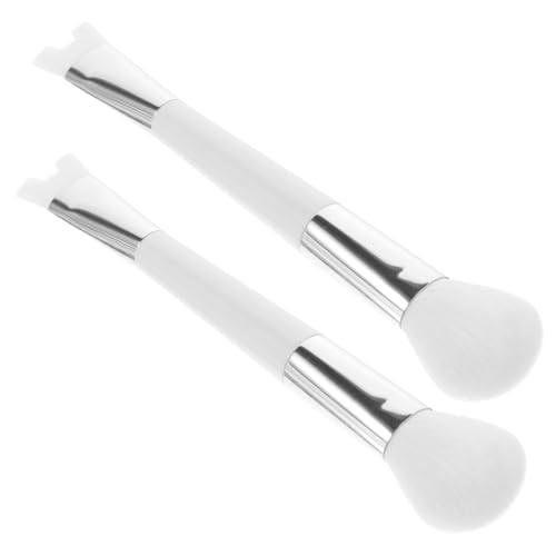 BAZEITFLOW 2 Stück Doppelseitiger Nasenkontur Pinsel Weiche Borsten Multifunktionaler Make Up Pinsel für Präzises Nasenschattieren Kompakt und Leicht für Damen und Beauty Anwendung von BAZEITFLOW