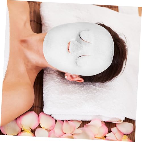 BAZEITFLOW 2 Stück Gesichts Wärmekompresse Handtuch aus Doppellagigem Dickem Korallfleece Feuchtigkeitsspendend Weich und Langlebig für Gesichtspflege und Hautbehandlung bei Frauen von BAZEITFLOW