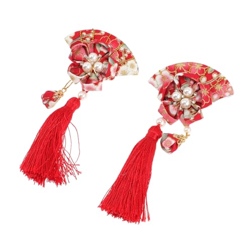 BAZEITFLOW 2 Stück Japanische Fächer Haarnadeln mit Quasten Haarspangen für Mädchen und für Hochzeiten Partys und Besondere Anlässe BAZEITFLOW 2 Stück Japanische Fächer Haarnadeln mit Quasten Haarspangen für Mädchen und für Hochzeiten Partys und Besondere Anlässe von BAZEITFLOW