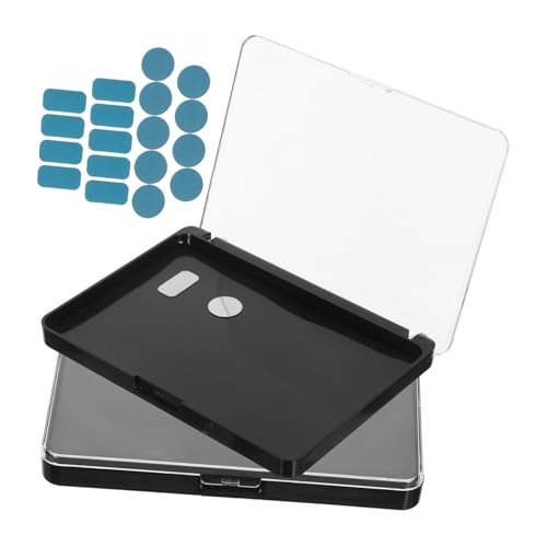 BAZEITFLOW 2stücke Leere Lidschatten Palette Kosmetikpanne Für Aufbewahrung Highlighter Contour Make-up Platzsparender Organizer Transparentes Cover-design Tragbar Langlebige Verwendung von BAZEITFLOW