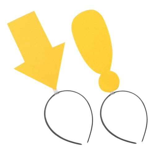 BAZEITFLOW 2 Stück Lustiger Teiliges Halloween Haarreif mit und Ausrufezeichen Einzigartiges Accessoire für Party Karneval und Kostüm Damen Stirnband für Auffälligen Look von BAZEITFLOW