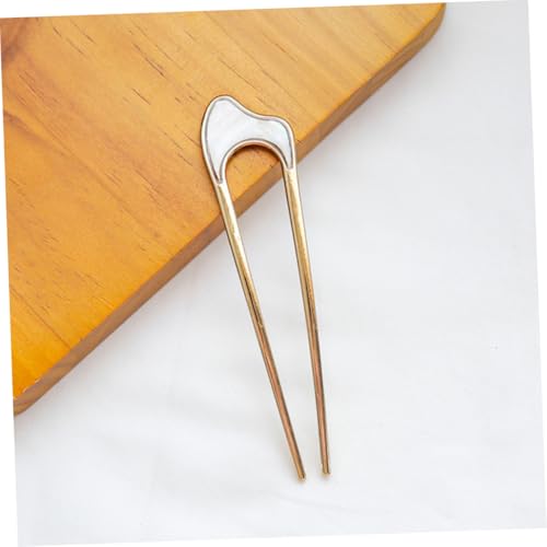 BAZEITFLOW 2 Stück Metall Haarnadel U förmig Haarstab für Lange Haare Haarknoten Halter Damen Haarschmuck Chinesischer Stil Langlebig und Rutschfest für Alltag Hochzeit Party von BAZEITFLOW