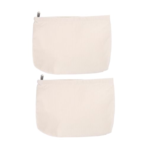 BAZEITFLOW 2 Stück Reisetasche Kosmetiktasche Weiches Stoffetui Kompakt Langlebig Vielseitig als Makeup Toilettenbeutel Damen Reise Organizer für Alltag Urlaub von BAZEITFLOW