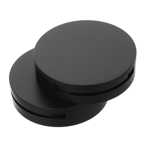 BAZEITFLOW 2 Stück Runde Doppellagige Wimpern Aufbewahrungsbox mit Spiegel Tragbarer Falsche Wimpern Organizer für Reise und Alltag Vielseitiger Lash Storage Container Langlebig und von BAZEITFLOW