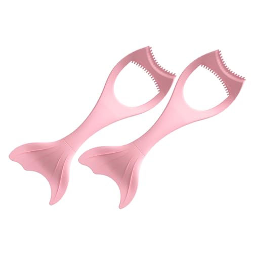 BAZEITFLOW 2 Stück Silikon Eyeliner Hilfsmittel für Präzises Augen make up Wischfestes Mascara Schutztool Wiederverwendbar Geeignet für Anfänger und Profis Rosa von BAZEITFLOW