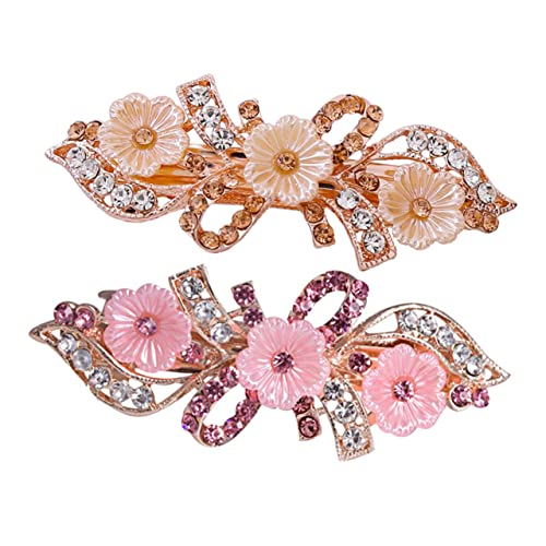 BAZEITFLOW 2 Stück Strass Haarklammer im Rosenblüten Design Ponytail Halter für Damen Blumige Haarspange Eleganter Haarschmuck für Partys und Hochzeiten Perlmutt Champagner BAZEITFLOW 2 Stück Strass Haarklammer im Rosenblüten Design Ponytail Halter für Damen Blumige Haarspange Eleganter Haarschmuck für Partys und Hochzeiten Perlmutt Champagner von BAZEITFLOW