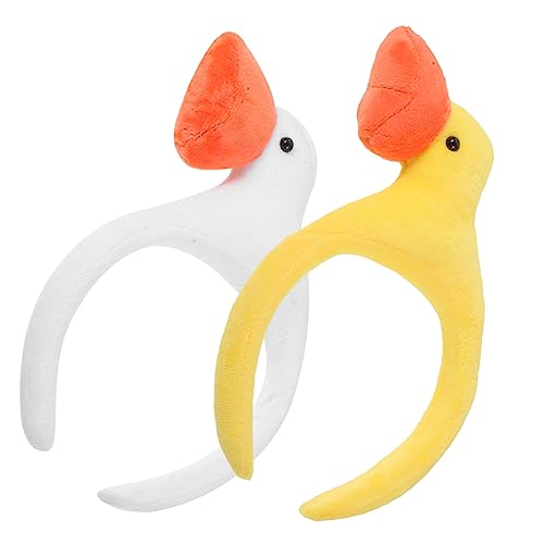 BAZEITFLOW 2 Stück Teiliges Haarband Niedliche Gänse Designs Leichtes Wiederverwendbares Haarreif Accessoire für Damen für Kostümpartys Foto Requisiten Karneval und Musikfestivals von BAZEITFLOW