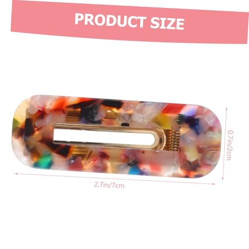 BAZEITFLOW 2 Stück Teiliges Haarschmuck für Mädchen und Frauen Bunte Quadratische Acryl Haarspangen Modische Styling Clips für Alltag Fotoshootings und Geschenke Geeignet von BAZEITFLOW