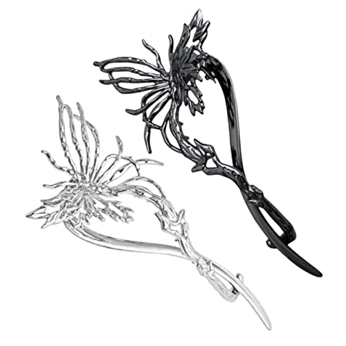 BAZEITFLOW 2 Stück Teiliges Schmetterling Haarspangen Eleganter Haarschmuck Kreative Haarklammern für Damen Haarklammer für Hochzeiten und Partys Vielseitiges Accessoire für Verschiedene von BAZEITFLOW