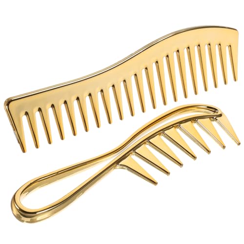 BAZEITFLOW 2 Stück Teiliges Styling Kamm für Männer Breitzinkige Haarkämme Antistatisch zum Entwirren und Formen von Nassem Lockigem Haar Professionell und Vielseitig Einsetzbar von BAZEITFLOW