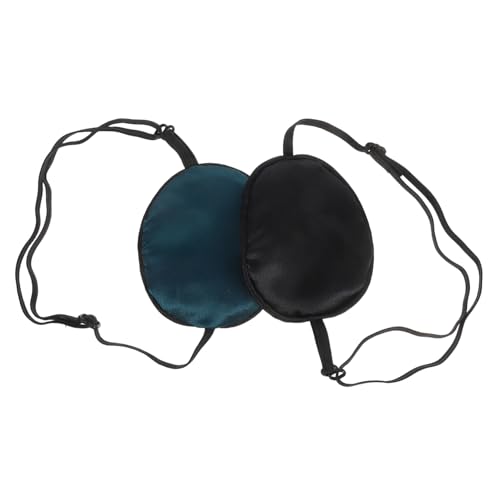 BAZEITFLOW 2 Stück Verstellbare Piraten Augenklappe Verstellbare Lazy Eye Patch Augenklappe Für Erwachsene Piraten Partygeschenke Zubehör Für Erwachsene Piratenkostüm von BAZEITFLOW