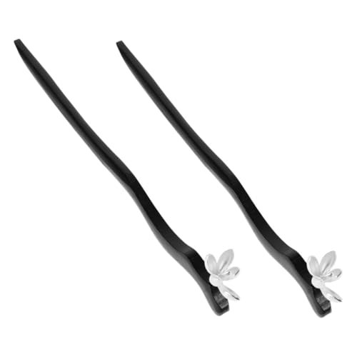 BAZEITFLOW 2stücke Haarstäbchen Aus Holz Vintage-stil Chinesischer Stil Haarstäbe Für Frauen Traditionelle Haarstäbe Hanfu-haaraccessoires Chignon-haarstäbe Haarstäbchen Für Dutts Haarnadel i von BAZEITFLOW