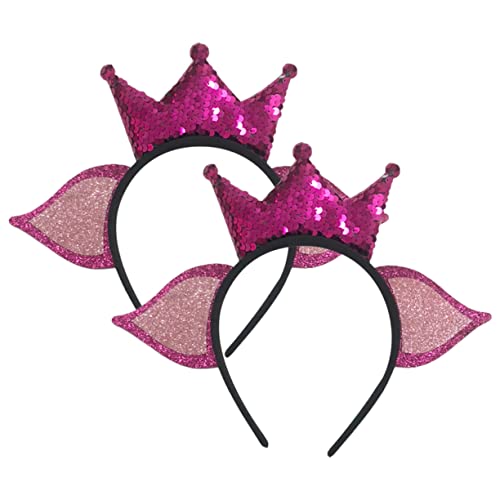 BAZEITFLOW 2 Stück Zodiac Haarreifen Dekorative Krone Haarbänder für Mädchen Party Headdress mit Buntem Design für Geburtstagsfeiern Cosplay und Karneval von BAZEITFLOW