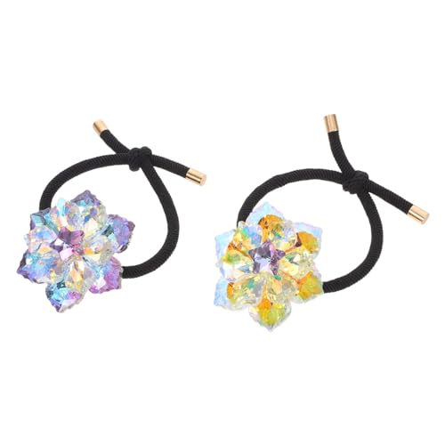 BAZEITFLOW 2 Stücke Kristall Haarbänder mit Strassblumen Elastische Ponytail Holder für Damen und Mädchen Langlebige Dehnbare Haargummis in Schwarz Geeignet für Haartypen Farben Flieder BAZEITFLOW 2 Stücke Kristall Haarbänder mit Strassblumen Elastische Ponytail Holder für Damen und Mädchen Langlebige Dehnbare Haargummis in Schwarz Geeignet für Haartypen Farben Flieder von BAZEITFLOW