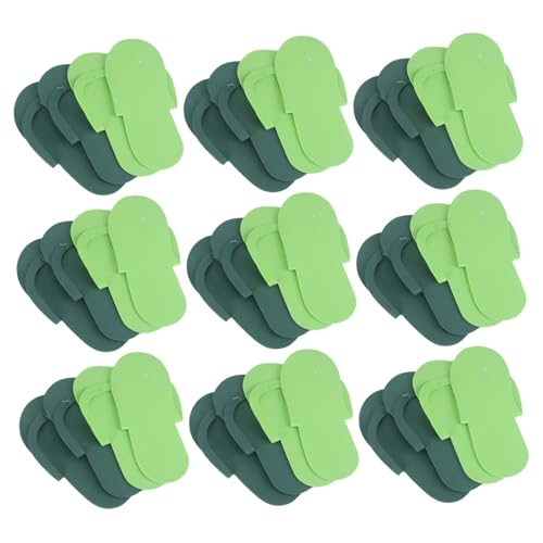 BAZEITFLOW 20 Paare Einweg Slipper aus Langlebigem EVA Schaum Leichte Multipurpose Hotel und Schönheitssalon Pantoffeln Geeignet für Pediküre Spa Damen und Herren Farblich Zufällige Farbe von BAZEITFLOW
