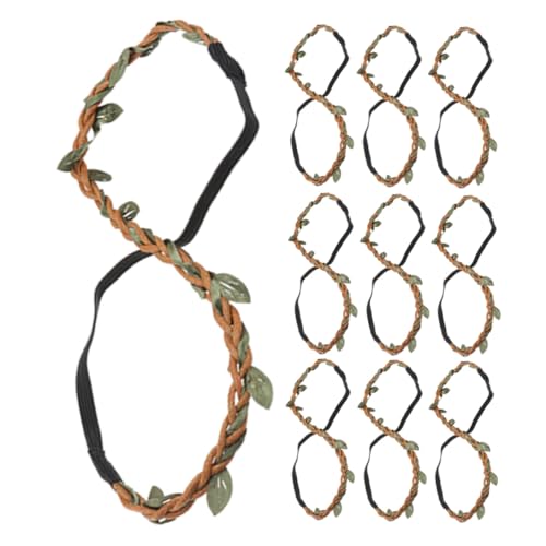 BAZEITFLOW 20 Stück Teiliges DIY Haarkranz aus Geflochtenem mit Künstlichen Blättern Boho Stil Stirnbänder für Frauen und Mädchen Party und Festivalzubehör Natürliche Leicht zu Tragen BAZEITFLOW 20 Stück Teiliges DIY Haarkranz aus Geflochtenem mit Künstlichen Blättern Boho Stil Stirnbänder für Frauen und Mädchen Party und Festivalzubehör Natürliche Leicht zu Tragen von BAZEITFLOW
