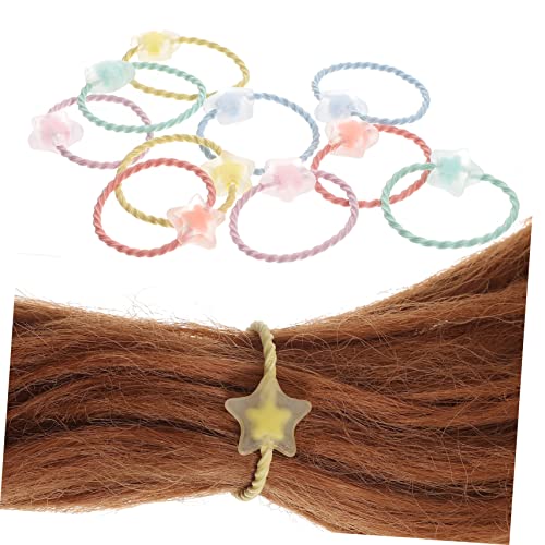 BAZEITFLOW 20 Stück Teiliges Elastische Haargummis für Mädchen Transparente Matte Halbtransparente Haarschleifen mit Sternenmotiv Flexibel Vielseitig für Dickes und Dünnes Haar Modisches von BAZEITFLOW