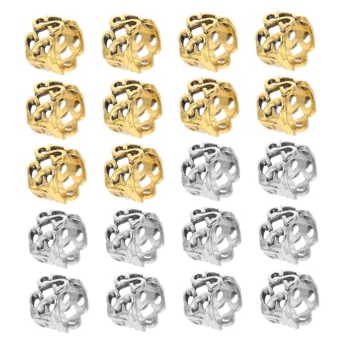 BAZEITFLOW 20 Stück Retro Haarnadeln Ethnischer Stil Haarspule Zubehör für Dreadlocks Haaraccessoires für Damen für Festivals und Besondere Anlässe Kreativ und Gestaltet von BAZEITFLOW