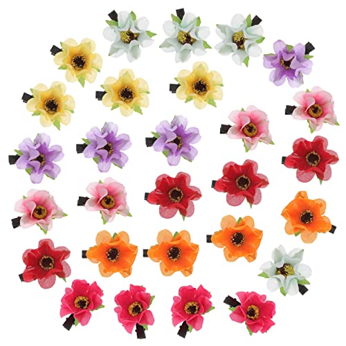 BAZEITFLOW 28 Stück Hawaiianische Blumen Haarspangen Teiliges Set Haarclips mit Lebendigen Farben für Strandpartys Geburtstagsfeiern und Sommerveranstaltungen für und Mädchen von BAZEITFLOW