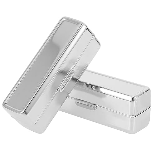 BAZEITFLOW 2stücke Lippenstift Aufbewahrungsbox Tragbar Make-up-organizer Tasche Mit Spiegel Kosmetische Lagerung Retro Design Langlebig Für Lippenstifte Lipgloss von BAZEITFLOW