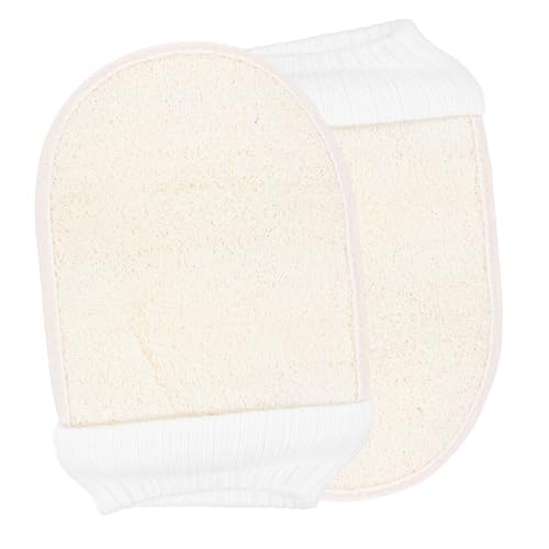 BAZEITFLOW 2stücke Loufa Peeling Handschuh Für Körperpeeling Entfernt Abgestorbene Hautzellen Tiefenreinigungs-handschuh Für Männer Und Frauen Badehandschuh Spa-handschuh von BAZEITFLOW