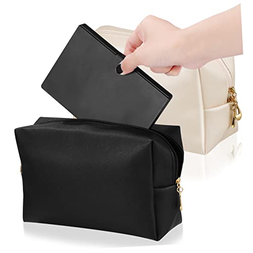 BAZEITFLOW 2stücke Personalisierte Kosmetiktasche Mit Reißverschluss Pu Make-up Tasche Für Reisen Tragbare Aufbewahrungstasche Für Damen Reise-kulturbeutel Mit Organizer-Funktion BAZEITFLOW 2stücke Personalisierte Kosmetiktasche Mit Reißverschluss Pu Make-up Tasche Für Reisen Tragbare Aufbewahrungstasche Für Damen Reise-kulturbeutel Mit Organizer-Funktion von BAZEITFLOW