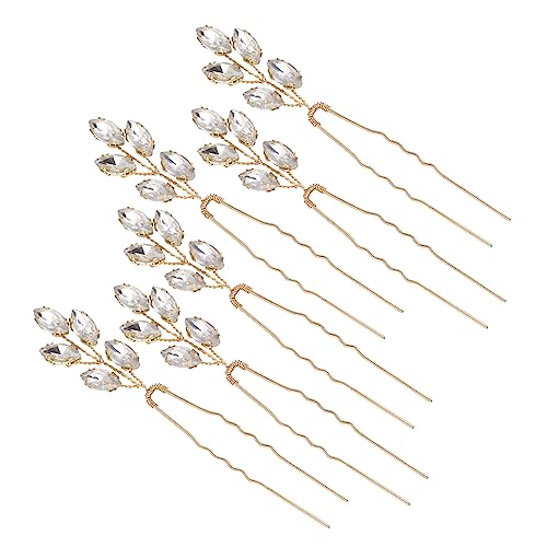 BAZEITFLOW 2stücke U-förmige Haarnadeln Schmuckzubehör Für Haarschnitte Stilvolle Kopfschmuck-accessoires Geeignet Für Tägliche Und Brautschmuck-anlässe Exquisites Design Mit von BAZEITFLOW