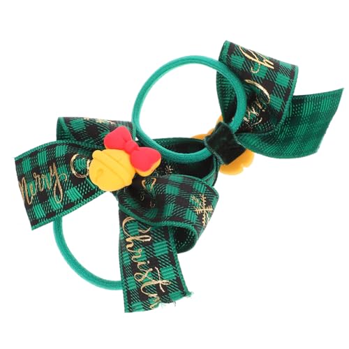 BAZEITFLOW 2stücke Weihnachts-haarbänder Mit Schleifen Für Mädchen Elastische Haargummis Für Partys Geburtstage Feiertage Hochwertiges Haarschmuck Für Kleine Kariert von BAZEITFLOW