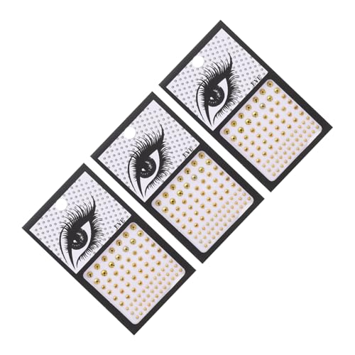 BAZEITFLOW 3sätze Selbstklebende Glitzersteine Für Gesicht Und Augen Juwelen Aufkleber Zur Dekoration Mit Wiederverwendbare Strasssteine Für Kreative Maniküre Und Diy-projekte von BAZEITFLOW