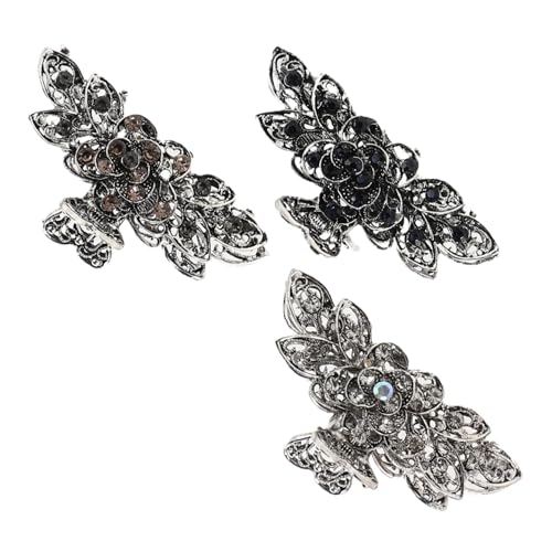 BAZEITFLOW 3 Stück Große Vintage Haarklammern mit Funkelnden Strasssteinen Metalllegierung Retro Stil Rutschfeste Haarklammer für Dickes Haar Starke Fixierung für Frauen und Mädchen BAZEITFLOW 3 Stück Große Vintage Haarklammern mit Funkelnden Strasssteinen Metalllegierung Retro Stil Rutschfeste Haarklammer für Dickes Haar Starke Fixierung für Frauen und Mädchen von BAZEITFLOW