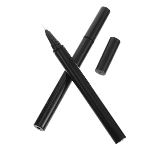 BAZEITFLOW 3 Stück Nachfüllbare Eyeliner Stifte mit Verschiedenen Pinselspitzen Leere Tuben für Flüssigeyeliner Leicht Auslaufsicher für Schminken und Üben von BAZEITFLOW