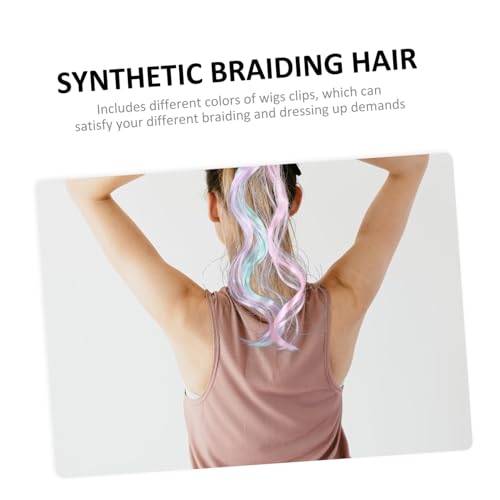 BAZEITFLOW 3 Stück Teiliges Bunte Haarklammern mit Schleifen Haarverlängerung Clips für Mädchen Langlebiger Haarschmuck für Geburtstag Party Schulaufführung und Kostümierung von BAZEITFLOW