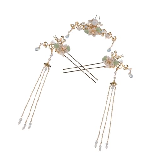 BAZEITFLOW 3 Stück Teiliges Chinesische Haarnadeln mit Quaste Dekorative Retro Haarschmuck für Frauen und Mädchen Leichtes Haaraccessoire im Antiken Stil Passend für Hanfu und Alltag von BAZEITFLOW