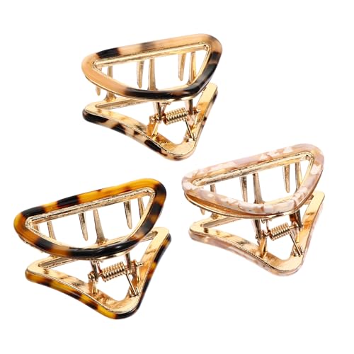 BAZEITFLOW 3 Stück Teiliges Dreieckiger Haarspangen aus Langlebigem Material und Leichte Haarklammern für Frauen Retro Stil für Alltag Hochzeit und Frisuren von BAZEITFLOW