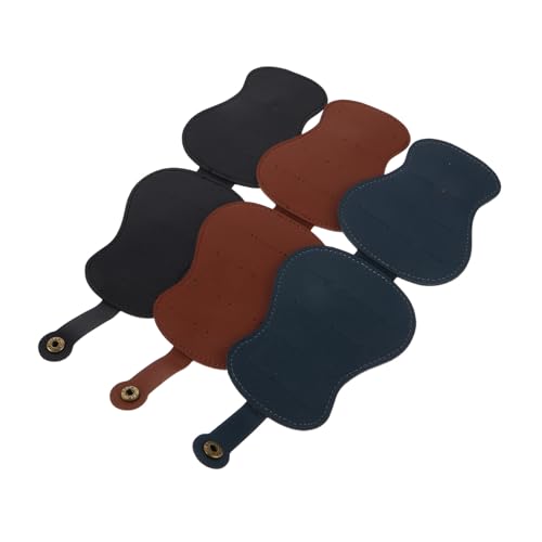 BAZEITFLOW 3 Stück Teiliges Gitarrenplektren-etui aus Pu-Leder Großes Organizer Case mit Fächern Praktischer Plectrum Aufbewahrungsbeutel für Akustik Geräumig und Stilvoll von BAZEITFLOW