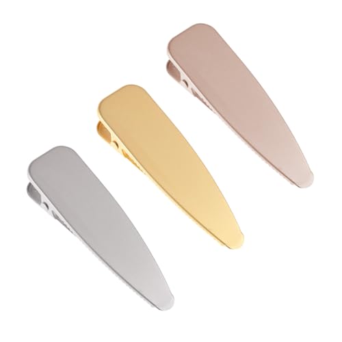 BAZEITFLOW 3 Stück Teiliges Haarschmuck aus Metall Glänzende Haarspangen in Gold Silber und Roségold Starke Haarklammern für Damen Vielseitig Einsetzbar für Haarstile von BAZEITFLOW