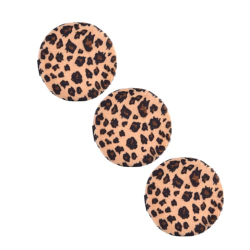 BAZEITFLOW 3 Stück Teiliges Leopard Muster Make Up Puderpuff Weiche Hautfreundliche Kosmetikpuffs für Losen Puder Komfortable Anwendung für Frauen und Mädchen Geeignet für von BAZEITFLOW