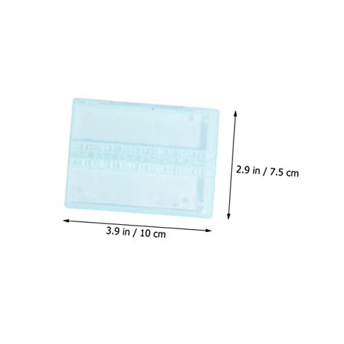 BAZEITFLOW 3 Stück Teiliges Nagelbohrer Aufbewahrungsbox mit Fächern Transparenter Pastellgrüner und Rosa Nagelfeilen Organizer Staubdicht Praktisch für Maniküre DIY und Nagelkunst von BAZEITFLOW