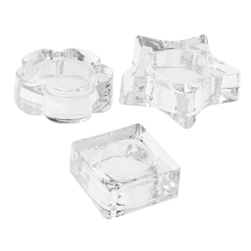 BAZEITFLOW 3 Stück Teiliges Nail Art Eiswürfelform für Gel Polish Mischung Pinselreiniger Lösung Multifunktionaler Nagelwerkzeughalter für Profi Maniküre und Nail Techniker von BAZEITFLOW