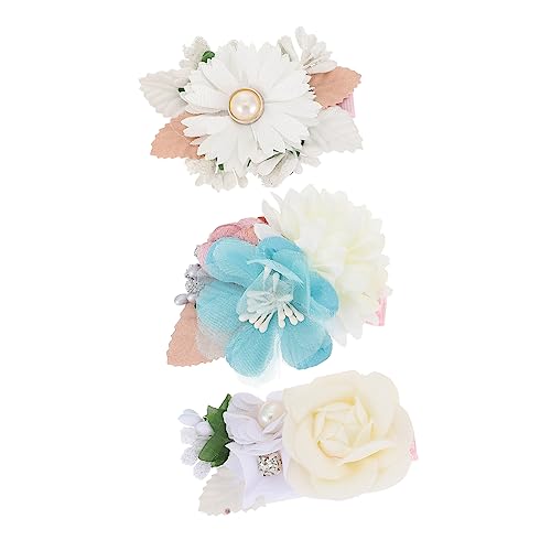 BAZEITFLOW 3 Stück Teiliges Natürliche Zarte Blumen Haarspangen für Mädchen Vielseitiger Haarschmuck für Junge Mädchen Brautjungfern und Alltag Handgefertigt Lebensechte Simulation und von BAZEITFLOW