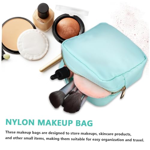 BAZEITFLOW 3 Stück Teiliges Nylon Kosmetiktaschen Wasserabweisend mit Reißverschluss Make Up Organizer in Beige Vielseitig für Reise Business Alltag Langlebig und Elegant von BAZEITFLOW