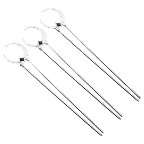 BAZEITFLOW 3 Stück Teiliges Vintage Haarstäbchen für Damen Haarnadeln mit Monddesign für Hochzeiten Partys und Alltag Haaraccessoire für Lange Haare von BAZEITFLOW