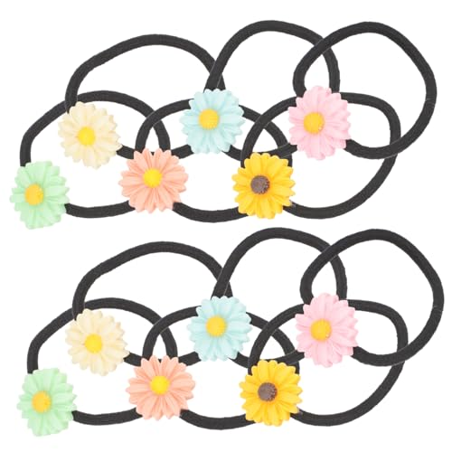 BAZEITFLOW 30 Stck Teiliges Haargummi Elastischen Kleinen Blumen Bunte Damen Haarseile für Mitteldickes Haar Modischer Haarschmuck für Alltag Geburtstag und Festlichkeiten von BAZEITFLOW