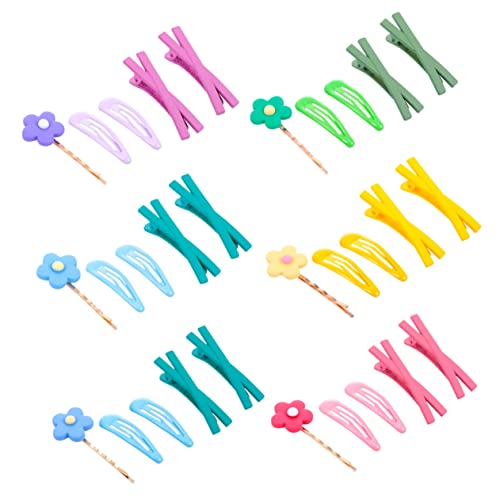 BAZEITFLOW 30 Stück Teiliges Haarklammer Set mit Blumen Stylische Haarspangen für Mädchen Praktische Haarschmuck für Verschiedene Anlässe Zufällige Farben und Süßes Design Zufällige Farbe von BAZEITFLOW