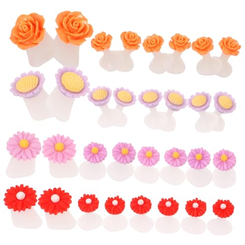 BAZEITFLOW 32 Stck Teiliges Silikon Fußzehen Separator mit Dekorativen Blumenmotiven Wiederverwendbar Bequem für Pediküre Nagellack Trocknung Geeignet für Damen und Mädchen Buntes Design BAZEITFLOW 32 Stck Teiliges Silikon Fußzehen Separator mit Dekorativen Blumenmotiven Wiederverwendbar Bequem für Pediküre Nagellack Trocknung Geeignet für Damen und Mädchen Buntes Design von BAZEITFLOW