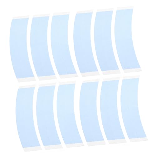 BAZEITFLOW 36 Stück Teiliges Doppelseitiges Haarverlängerungsband Gebogenes Hautfreundliches Klebeband für Perücken Toupees Haarteile Unsichtbar Stark Haftend Geeignet für Damen und Herren von BAZEITFLOW